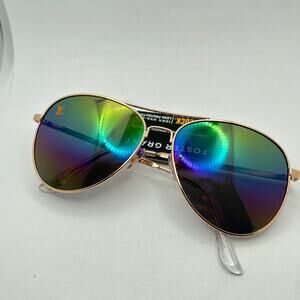 Men's Gold Aviator Sunglasses